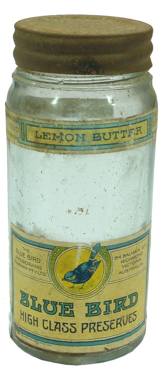 Blue Bird Preserving Richmond Lemon Butter Glass Jar