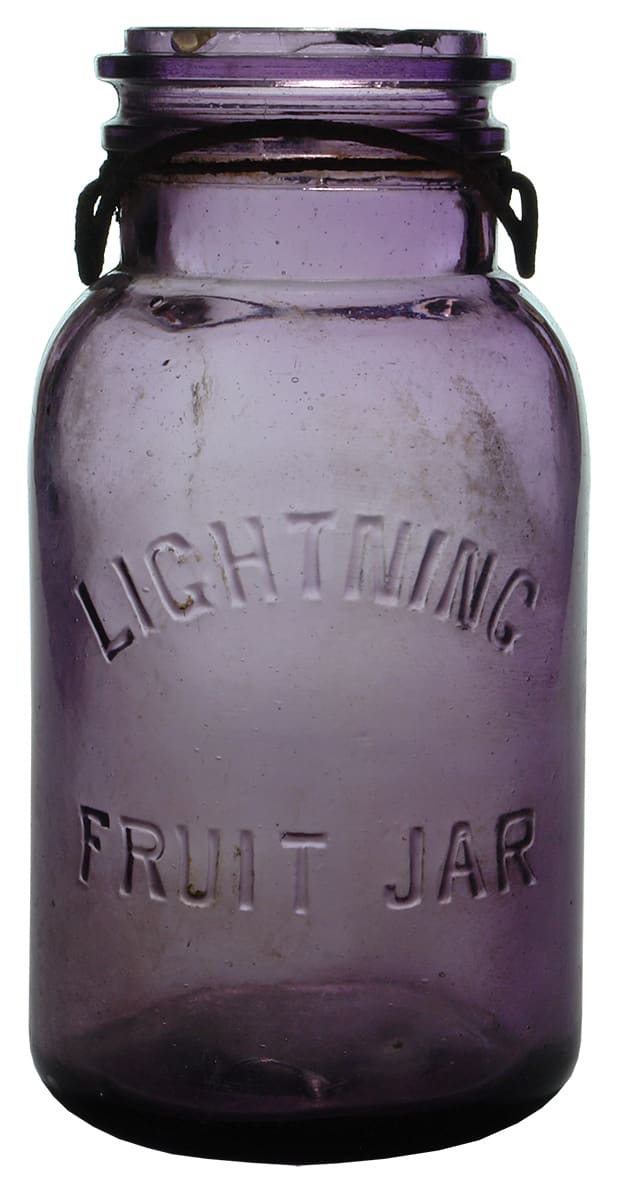 Amethyst Lightning Fruit Jar