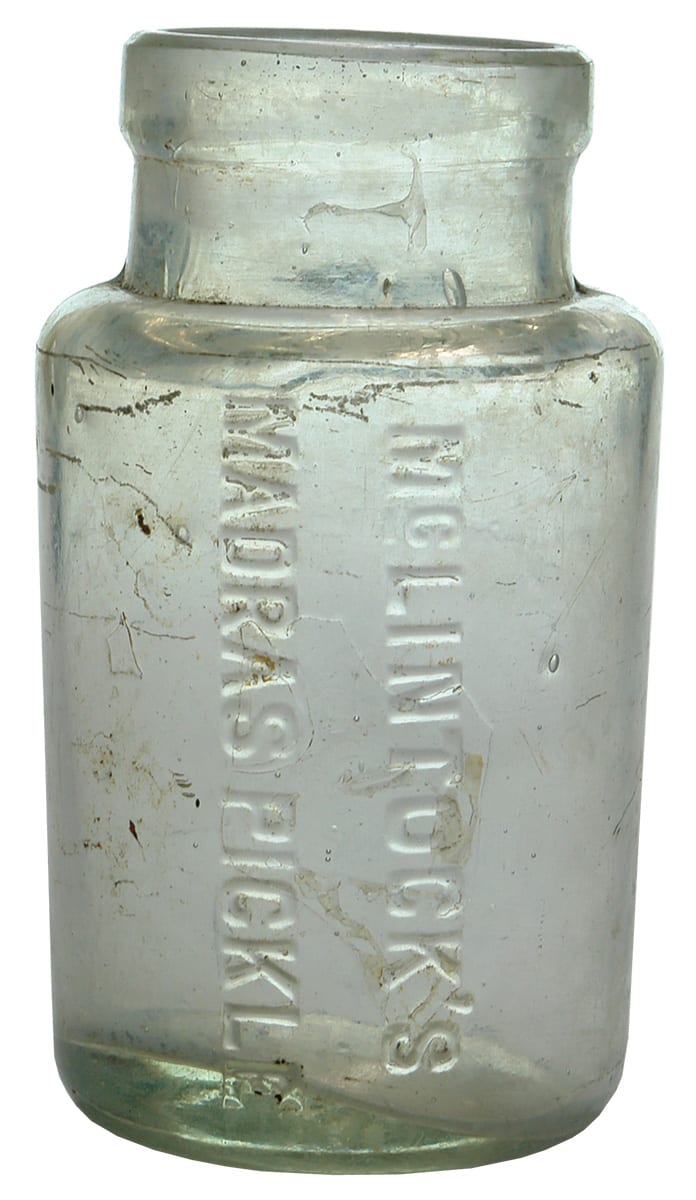 McLintock's Madras Pickle Glass Jar