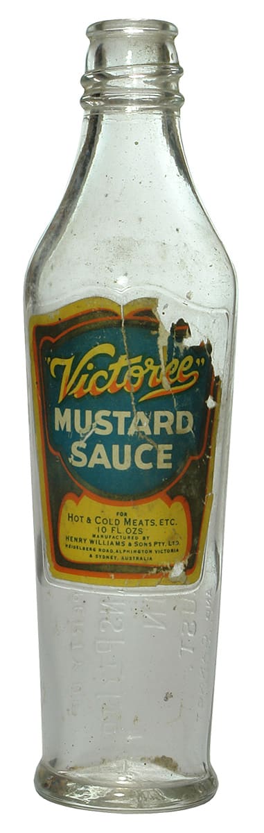 Henry Williams Alphington Victoree Mustard Sauce Bottle