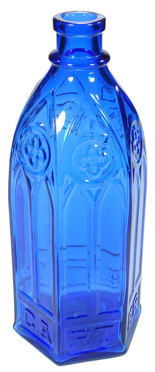 Carters Cathedral Cobalt Blue Glass Master Ink Bottle