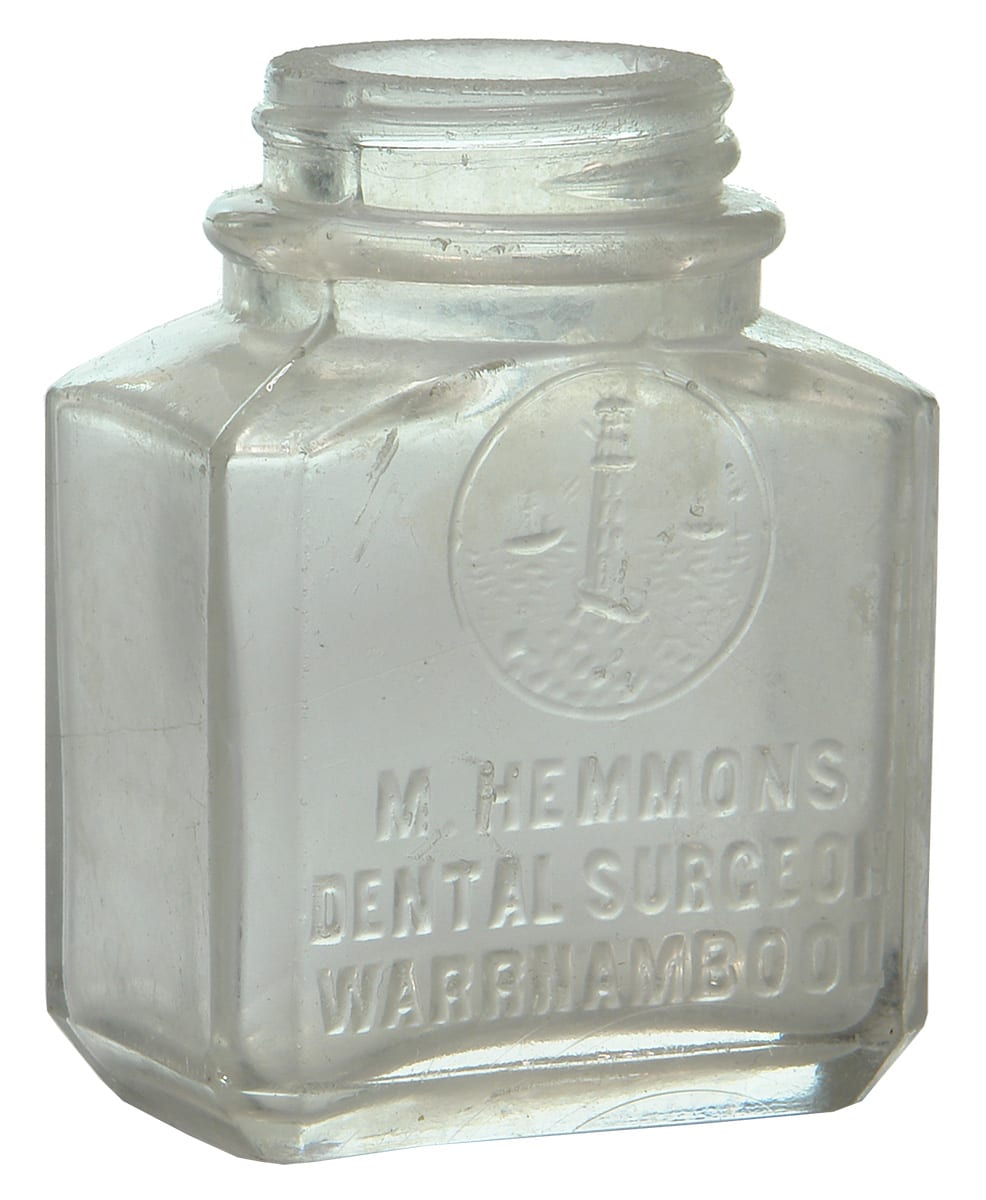 Hemmons Dental Surgeon Warrnambool Lighthouse Tooth Powder Bottle