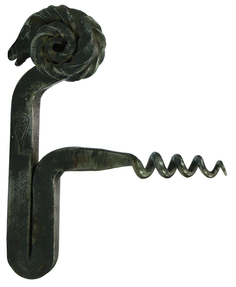 Ram's Head Corkscrew metal Opener