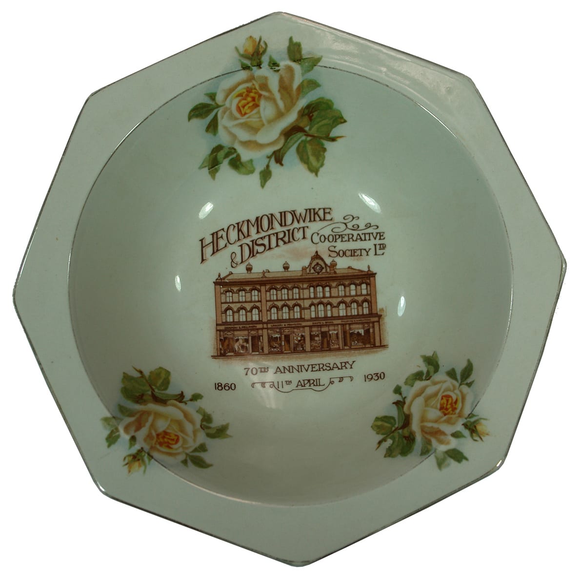 Heckmondwike District Cooperative Society 1860 1930 Ceramic Plate