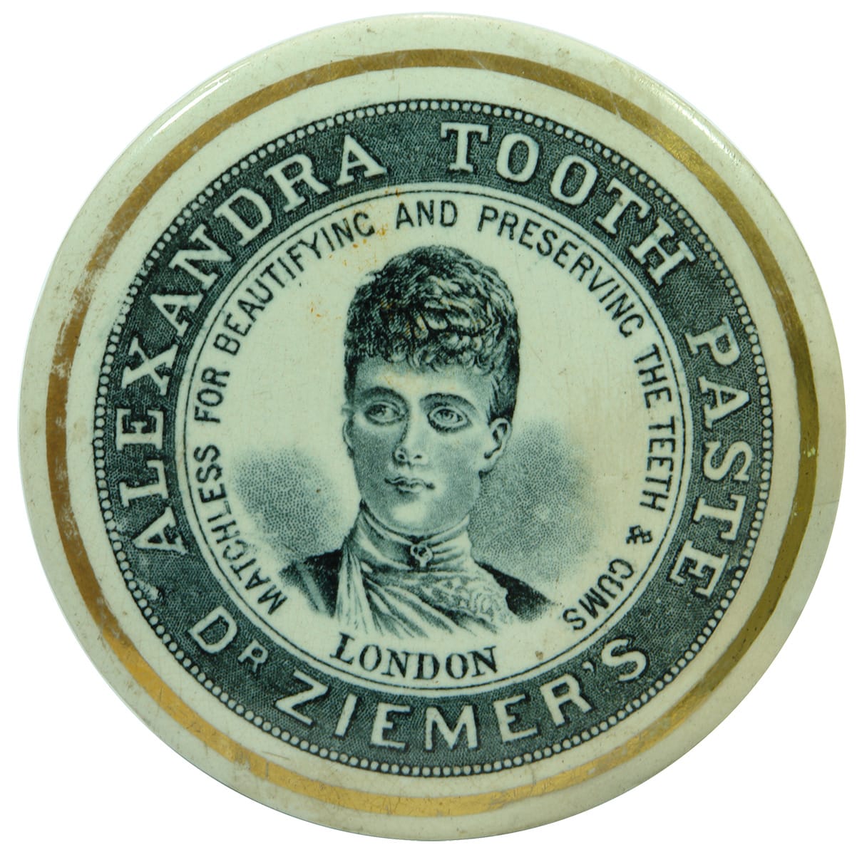 Ziemer London Alexandra Tooth Paste Pot Lid