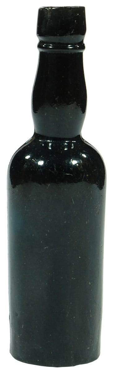 Miniature Sample Black Glass Bottle