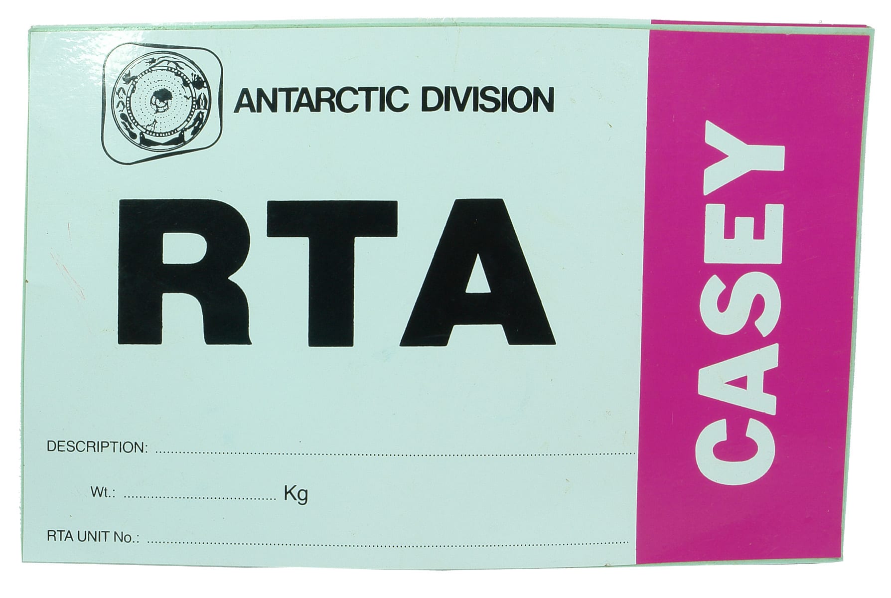 RTA Unit Casey Antarctic Division Sticker