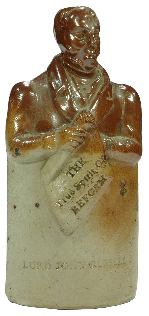 Doulton Watts Lord John Russell Reform Flask