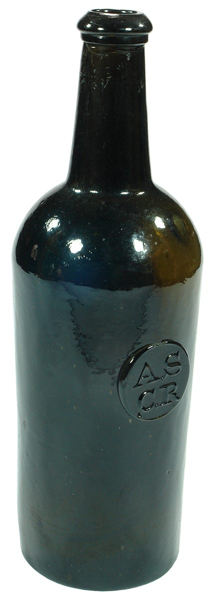 ASCR All Souls Common Room Black Glass Sealed Bottle