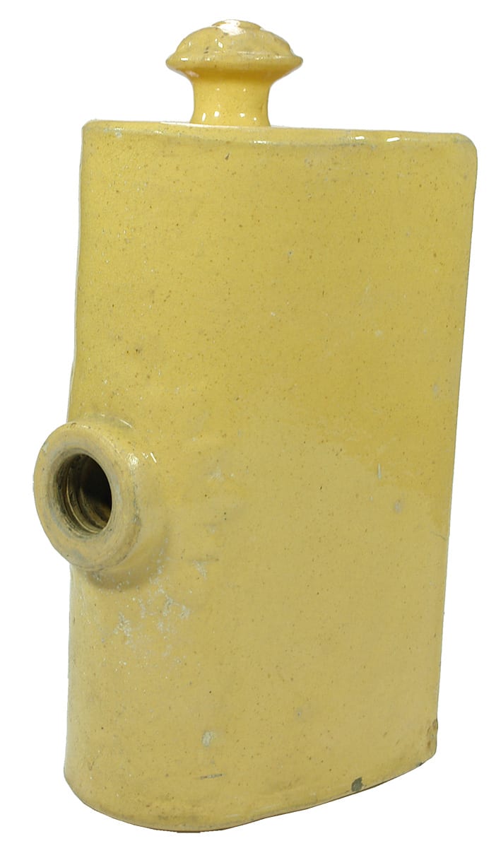 Yellow Glaze Stoneware Footwarmer