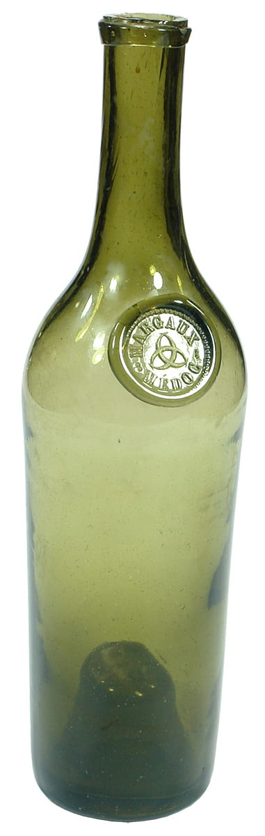 Margaux Medoc Applied Seal Wine Bottle