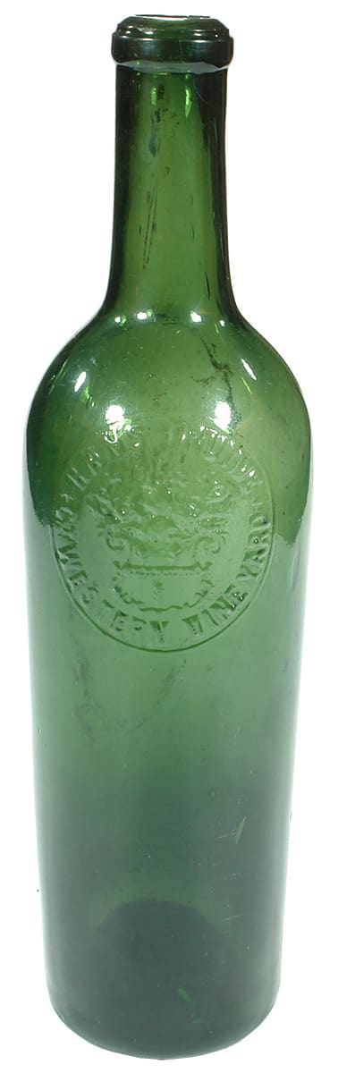 Hans Irvine Claret Antique Wine Bottle