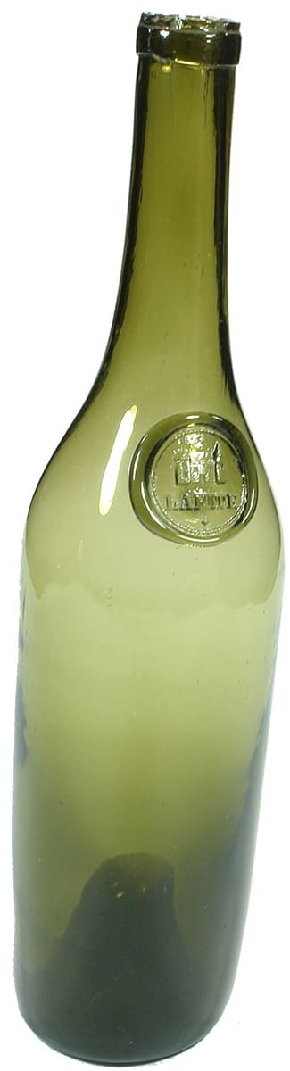 Lafite Castle Pale Green Antique Wine Bottle