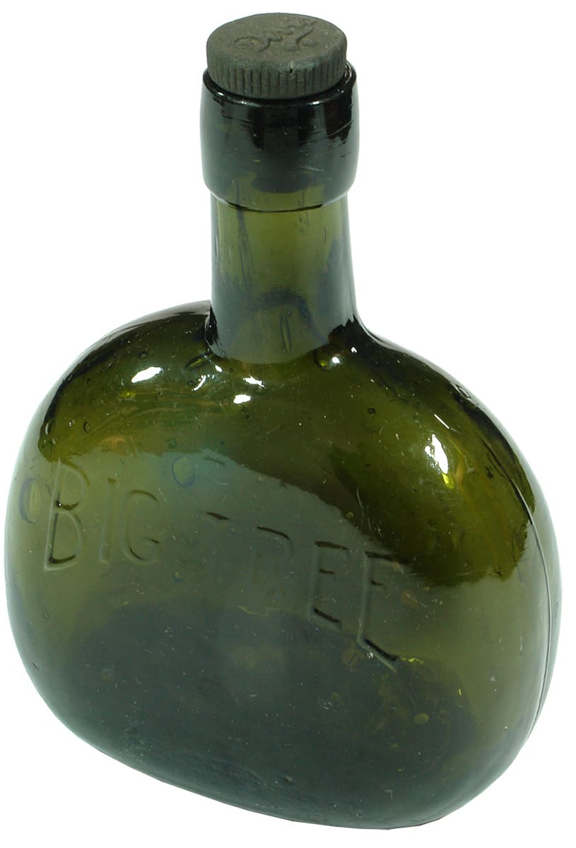 Big Tree Green Glass Chestnut Wine Bottle