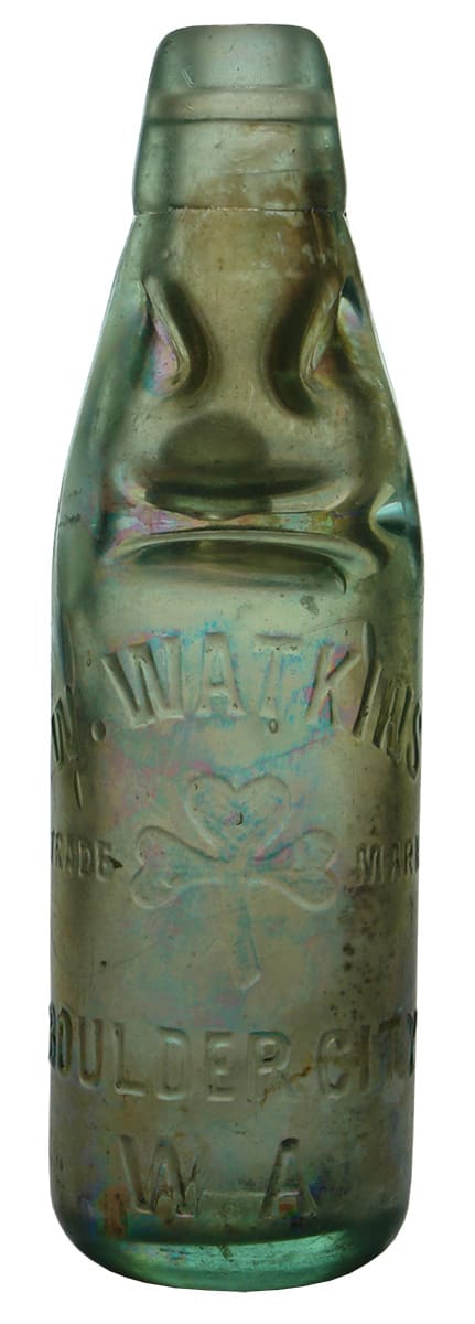 Watkins Boulder City Shamrock Codd Bottle