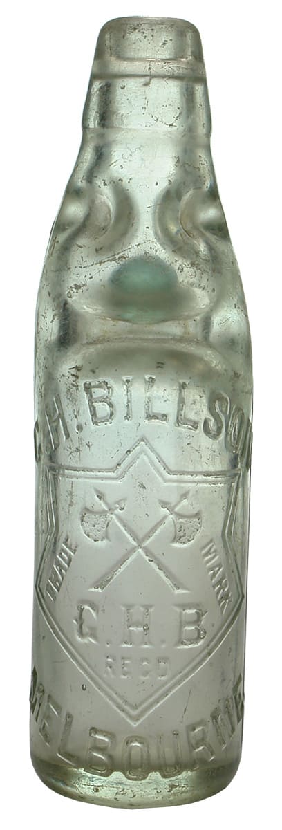 Billson St Kilda Melbourne Soda Water Codd Bottle