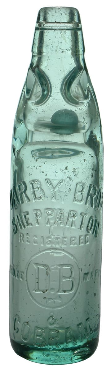 Darby Bros Shepparton Cobram Lemonade Codd Bottle