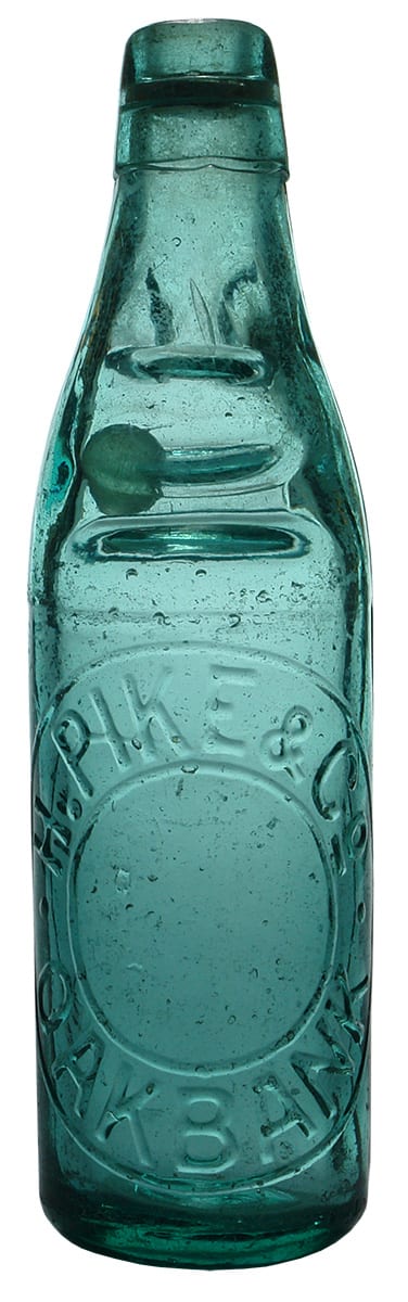 Pike Oakbank Hills Patent Codd Bottle