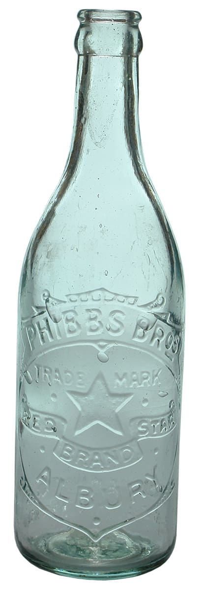 Phibbs Bros Albury Red Star Crown Seal Bottle