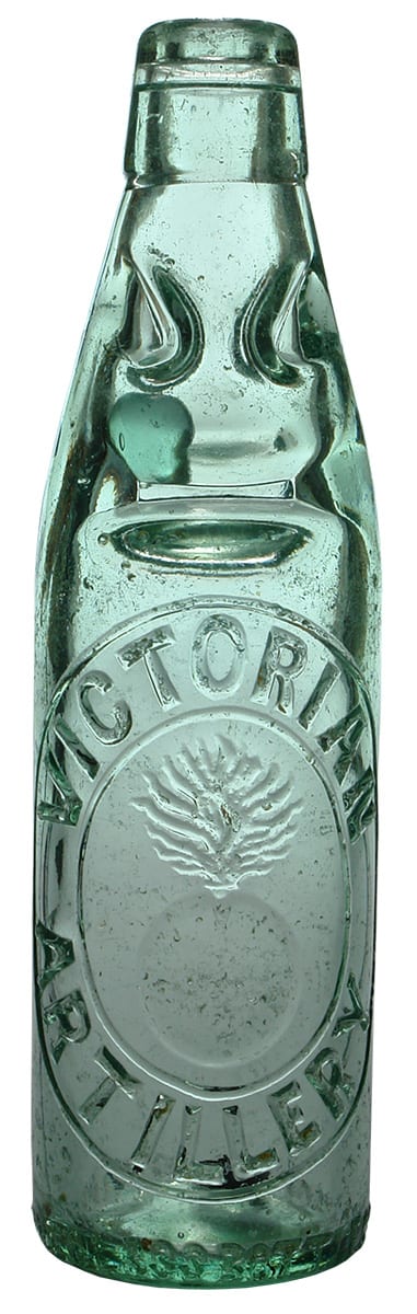 Victorian Artillery Queenscliff Codd Marble Bottle