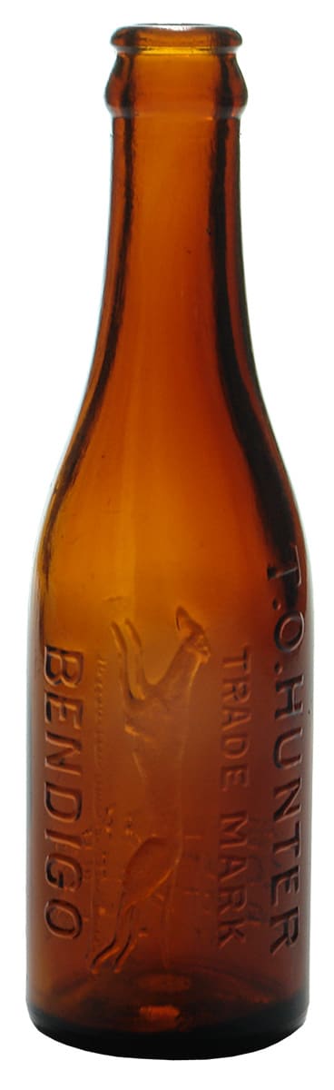 Hunter Bendigo Greyhound Amber Crown Seal Bottle