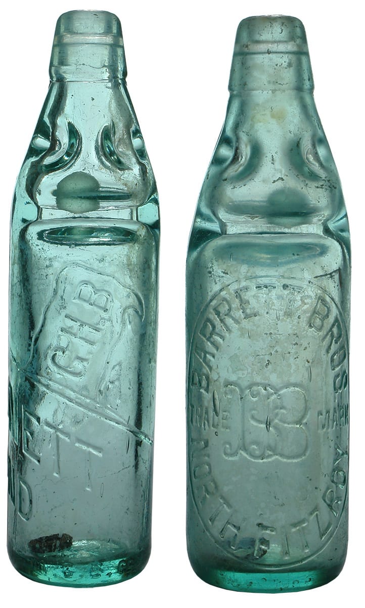 Bennett Richmond Barrett North Fitzroy Codd Bottles