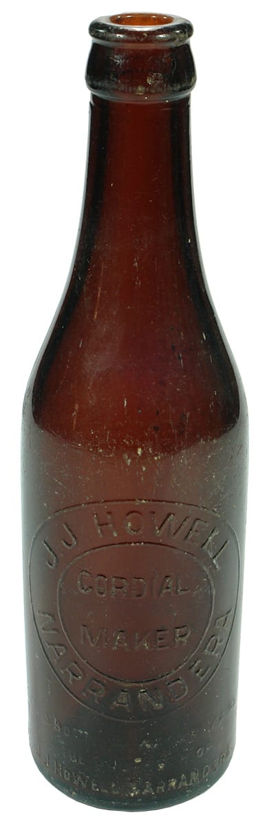 Howell Narrandera Crown Seal Glass Ginger Beer Bottle