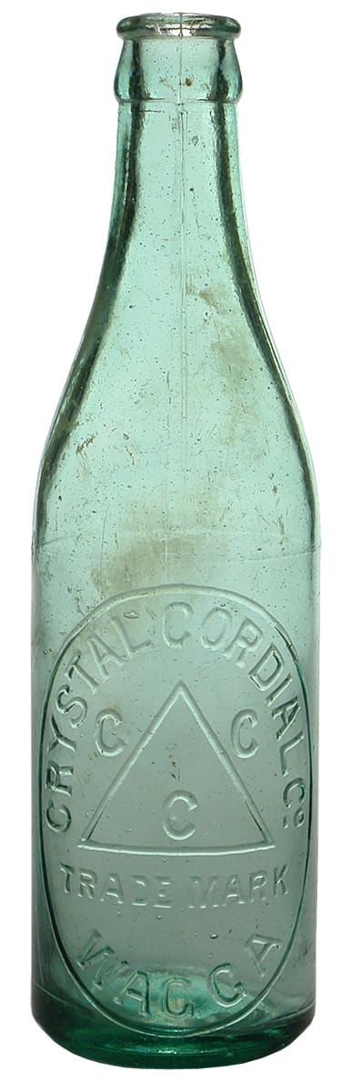 Crystal Cordial Company Wagga Crown Seal Bottle