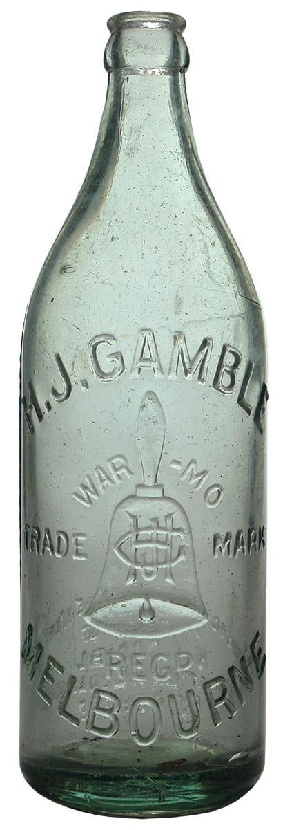 Gamble Warmo Melbourne Bell Crown Seal Bottle
