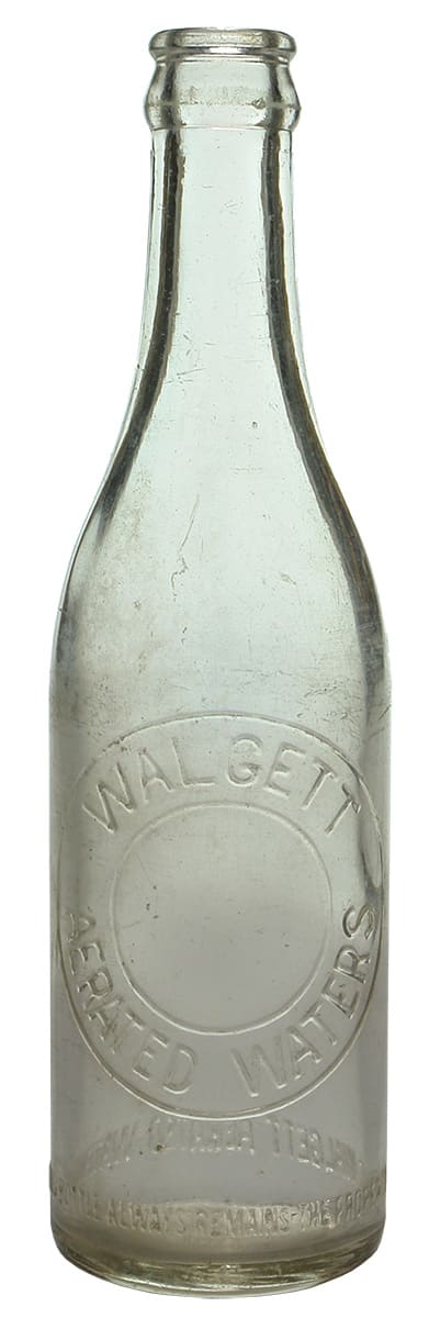 Walgett Aerated Waters Crown Seal Bottle