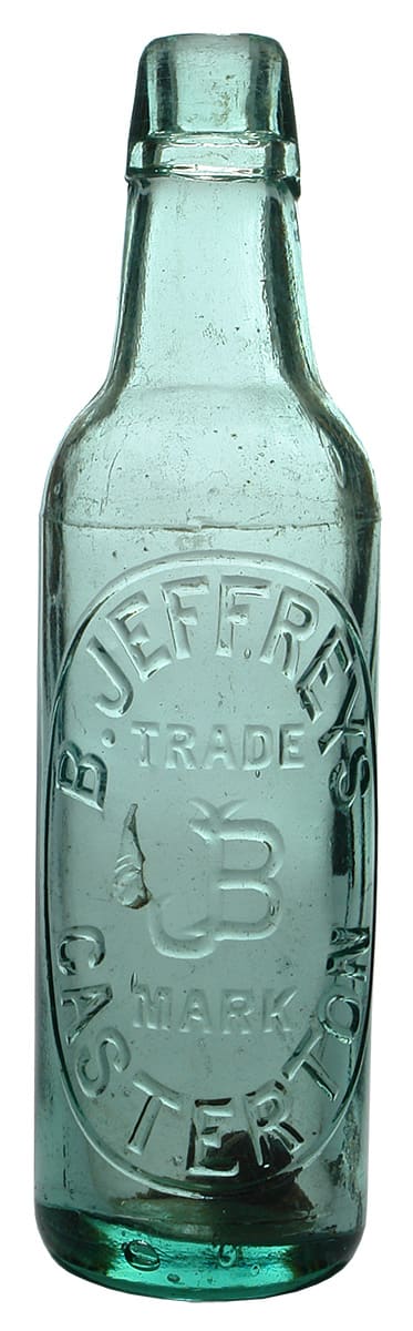 Jeffreys Casterton Lamont Patent Soda Bottle