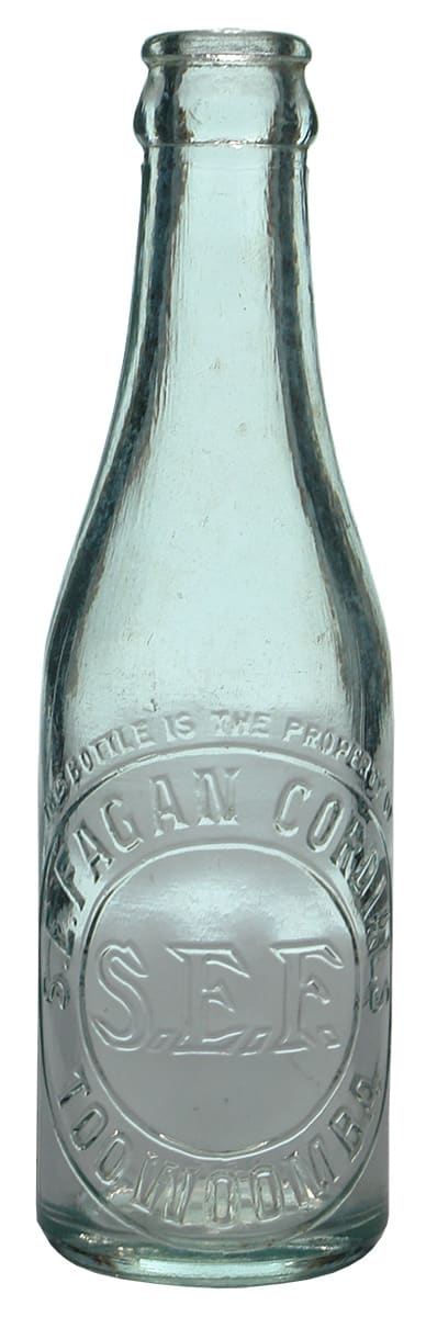 Fagan Toowoomba Crown Seal vintage Bottle