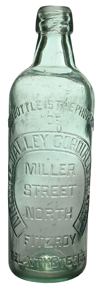 Moonee Valley Company Miller Street North Fitzroy Bottle