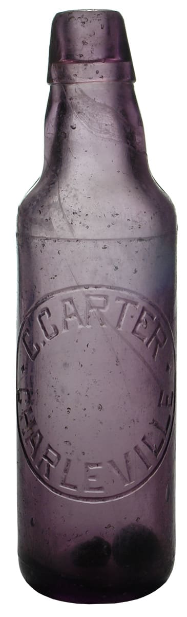 Carter Charleville Amethyst Glass Lamont Patent Bottle