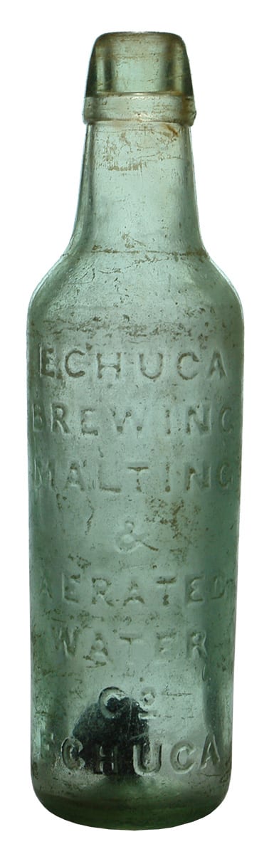 Echuca Brewing Malting Aerated Water Lamont Bottle