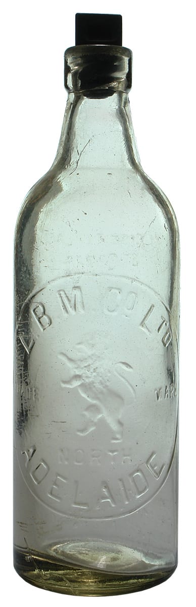 L.B.M. Co Ltd Rampant Lion North Adelaide Bottle