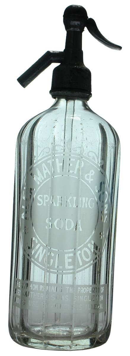 Mather Singleton Vintage Soda Syphon Bottle