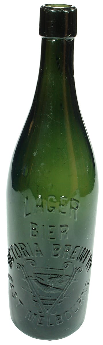 Victoria Brewery East Melbourne Lager Bier Antique Bottle