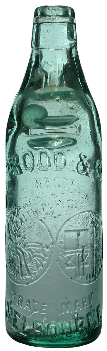 Trood Health Purity Melbourne Hills Patent Codd Bottle