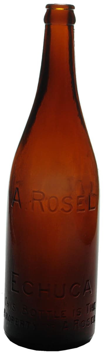 Rosel Echuca Hop Ale Amber glass Crown Seal Bottle