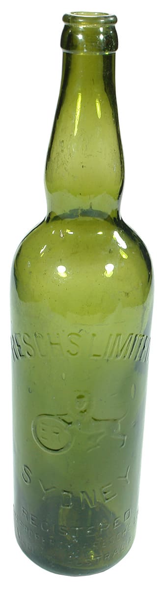 Resch's Limited Sydney Crown Seal Beer Bottle