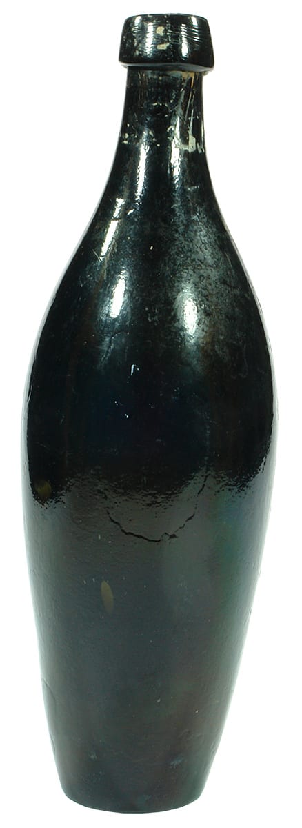 Black Glass Skittle Bottle Porter Stout