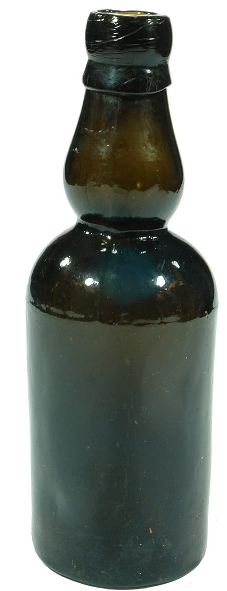 Sample Black Glass Whisky Bottle