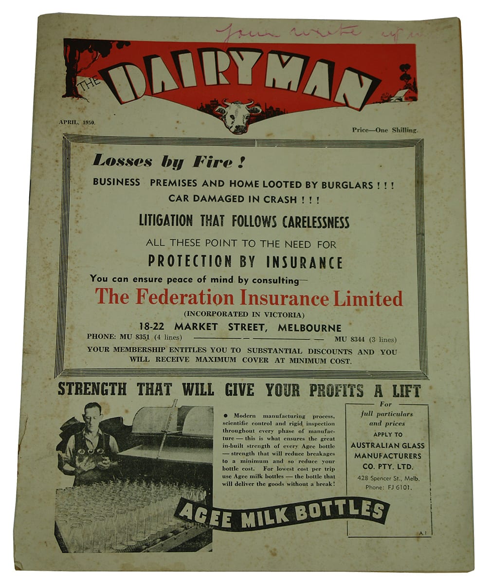 The Dairyman Booklet Ephemera