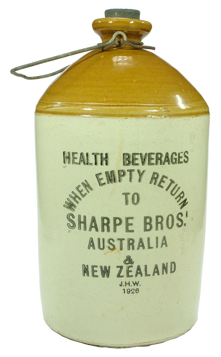 Sharpe Bros Australia New Zealand Stoneware Demijohn