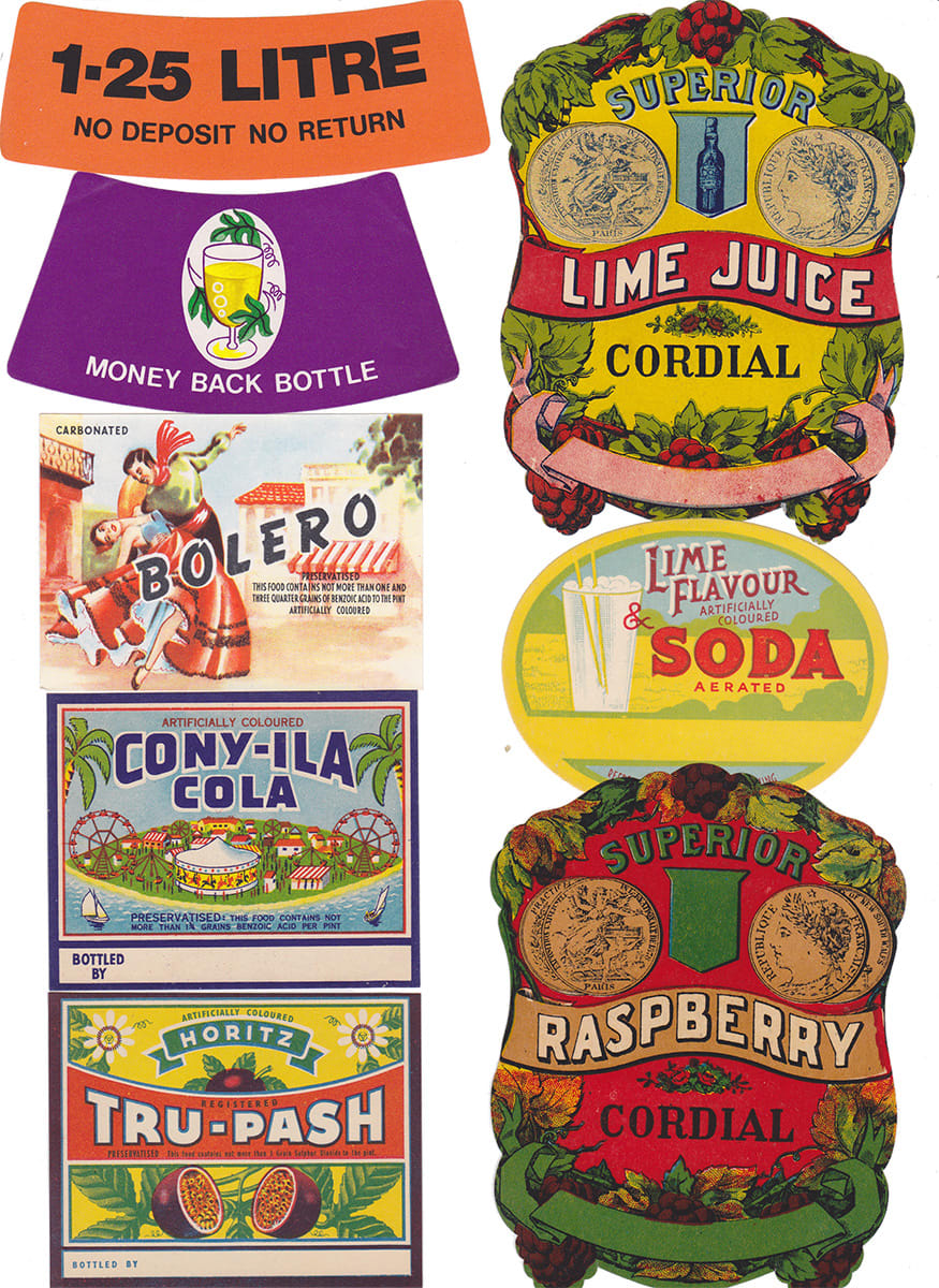 Soft Drink Cordial Labels