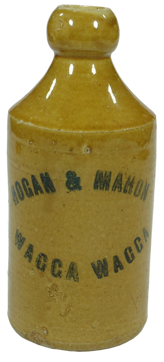 Hogan Mahon Wagga Wagga Stoneware Ginger Beer Bottle