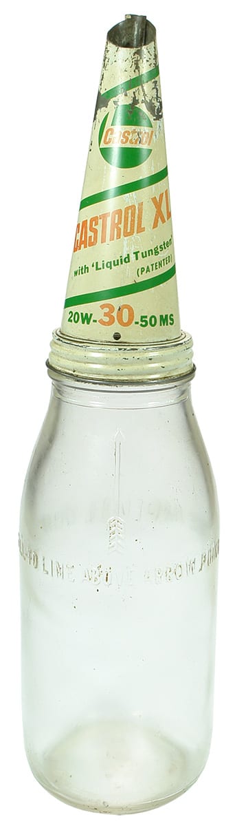 Castrol Oil Bottle Tin Top