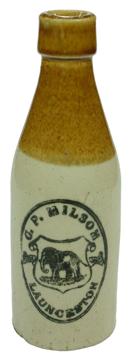 Milsom Launceston Elephant Stoneware Ginger Beer Bottle