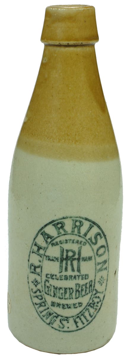 Harrison Celebrated Ginger Beer Fitzroy Stoneware Bottle